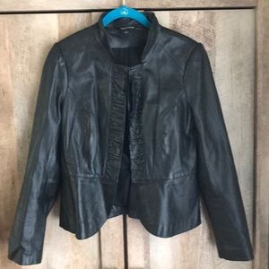 White House | Black Market 100% leather jacket